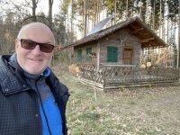 Jagdhütte in Wald Richtung Penetzdorf