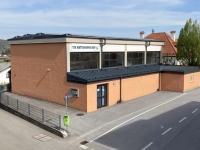 Neben der KTM-Motohall ist die Turnhalle des TSV Mattighofen