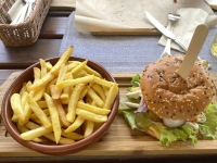 Cheeseburger-zum-Mittagessen