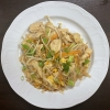 Hauptspeise Phat Thai Gebratene Nudeln mit Hühnerbrust für Jutta