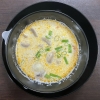 Vorspeise Tom Yam Klassische Suppe mit Kokosmilch und Garnelen für Jutta