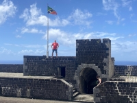 2023-03-22-St-Kitts-Brimstone-Hill-Fortress-Eingangsturm