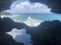 2023-03-26-Barbados-Animal-Flower-Caves-Jutta-besucht-alleine-die-Hoehle