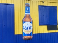 Carib-Bier-Werbung