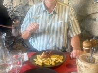 Dürnstein Abendessen in Grill-Vinothek des Schlosshotels