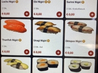 Sushi Speisekarte 1