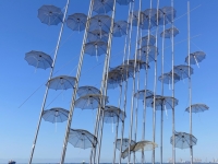 Thessaloniki-Regenschirm-Skulptur