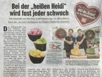 Kronen Zeitung  Bericht für Käse-Werbung