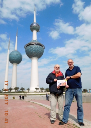 2017 02 17 Kuwait Towers mit Josef