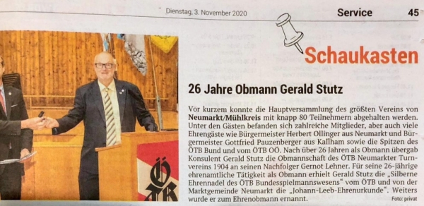 2020 11 03 Volksblatt JHV NTV Obmannwechsel