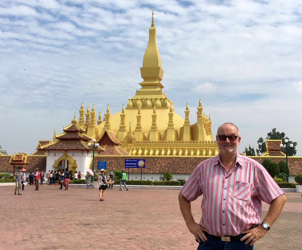 Laos Vientiane Goldene Stupa That Luang 2017 11 08