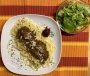 2022 03 29 Spaghetti mit Wildsugo und grünen Salat