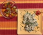 2022 08 09 Gnocchi in Zucchini Kräutersauce mit buntem Tomatensalat