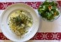 2024 03 17 Spinat Käseknödel mit Butter und Vogerl-Karottensalat
