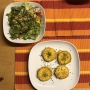 2020 08 13 AE Zucchini Cordon Bleu mit gemischen Salat