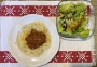 2021 01 03 Spaghetti Bolognese mit grünem Salat