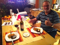 2013 12 23 Weihnachtsbescherung in Rüstorf mit Israelwein und Steak