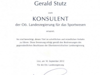 2012 09 10 Konsulent der OÖ Landesregierung für Sportwesen