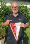 2020 06 29 Silberne Ehrennadel und Wimpel für 20 Jahre Mitgliedschaft FC Bayern München