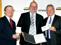 2012 09 10 Konsulent der OÖ Landesregierung für das Sportwesen mit LR Viktor Sigl und LSD Alfred Hartl