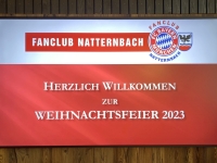 2023 12 10 FCB Fanclub Natternbach Weihnachtsfeier erstmals im IKUNA Powerpointfolie