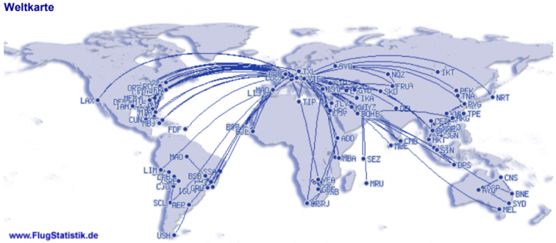 Flugrouten Weltkarte 1979_2020
