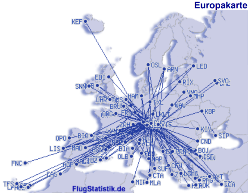 Flugrouten in Europa 1979_2020