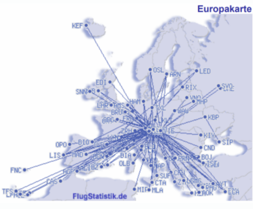 Flugrouten in Europa 1979_2022