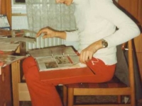 1977 Chronist bei der Arbeit