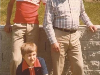 1977 Vater und Bruder in Lohnsburg