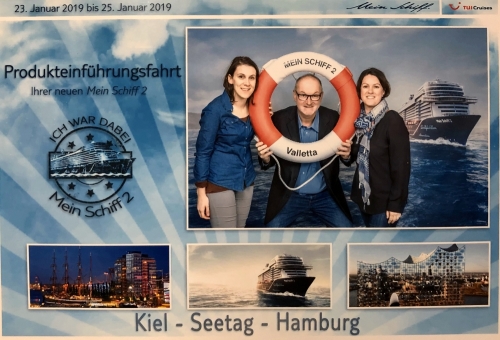 2019 01 23 Mein Schiff 2 Kiel mit Reisewelt Kolleginnen