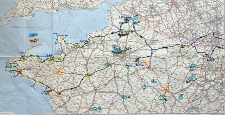 Routenplan nachher: 5083 Kilometer