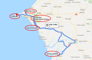 Senegal unsere Routen