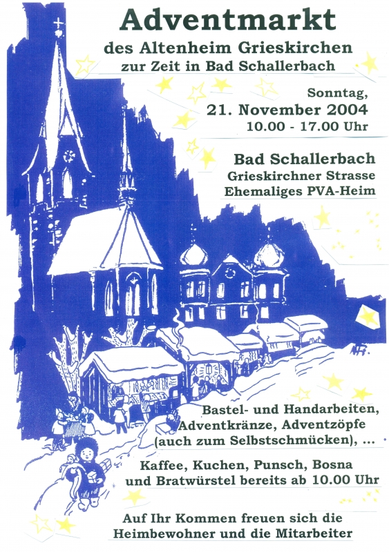 2004 11 21 Adventmarkt Altenheim Grieskirchen