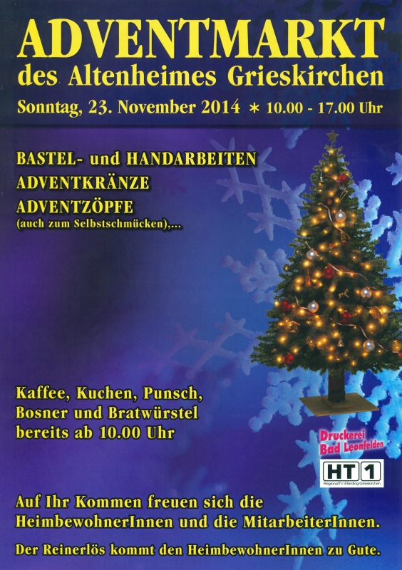 2014 11 23 Adventmarkt Altersheim Grieskirchen