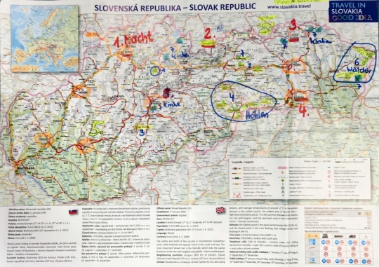 Slowakei Route Sept 2017