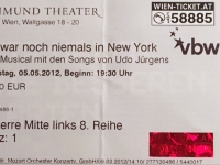 2012 05 05 Wien Musical Ich war noch niemals in New York