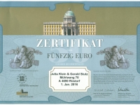2016 01 01 Berliner Schloss Zertifikat