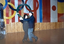1993 01 23 Eröffnungswalzer Obmann Stv Gerald Stutz mit Gattin Ingrid