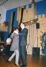 1999 01 30 Eröffnungswalzer Obmann Gerald Stutz mit Gattin Ingrid
