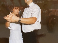1990 06 30 Raiffeisen Vereinsabend Turnerheim Festwart Stutz mit Gattin Ingrid