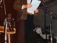 1990 10 25 Volksmusikabend Turnerheim Eröffnung Festwart Stutz