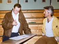 1990 12 14 Ballbesprechung nach SZ-Probe mit Franz Wimmer