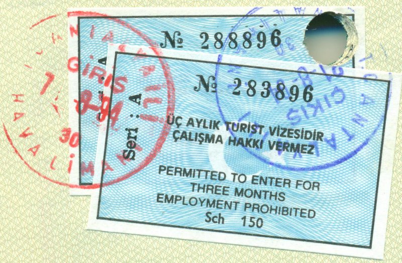 1994 08 07_21 Türkei Antalya - Ein und Ausreise