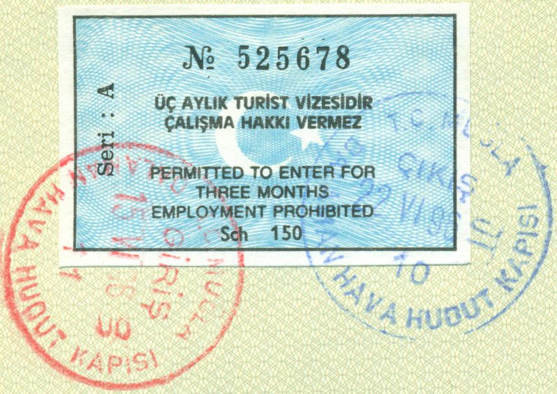 1996 06 15_22 Türkei - Ein und Ausreise