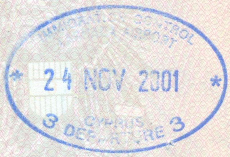 2001 11 24 Zypern Larnaca - Ausreise