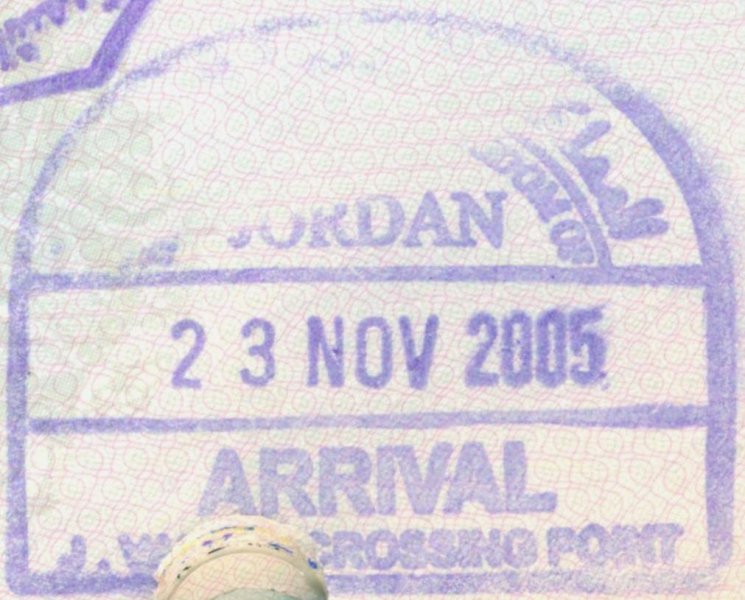 2005 11 23 Jordanien - Einreise