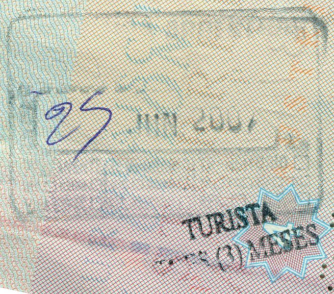 2007 06 25 Argentinien Iguassu - Einreise