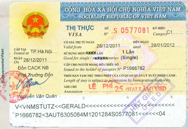 2011 12 28 Vietnam - Visum