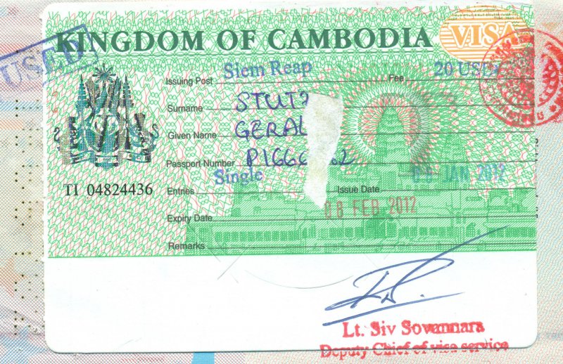 2012 01 08 Kambodscha - Visum